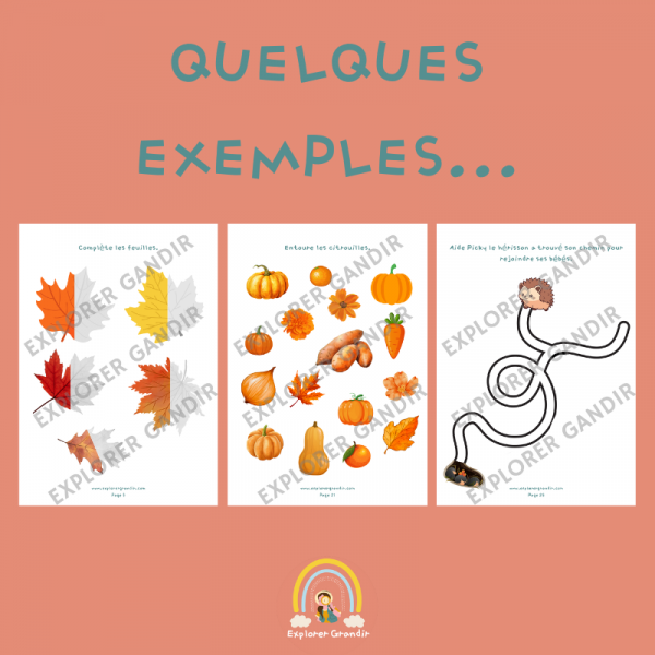 Livret d'activités 18 mois - 3 ans : saison automne "Les aventures de Noisette" – Image 2