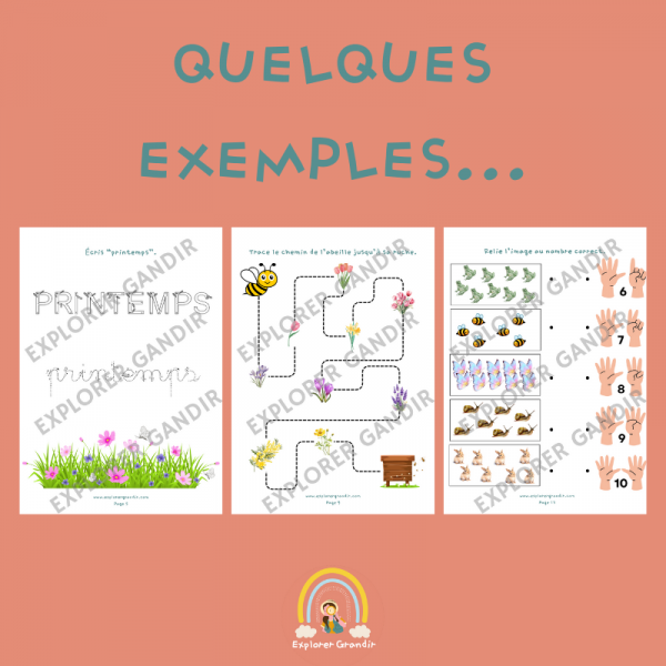 Livret d’activités 3 – 6 ans : LE PRINTEMPS – Image 2